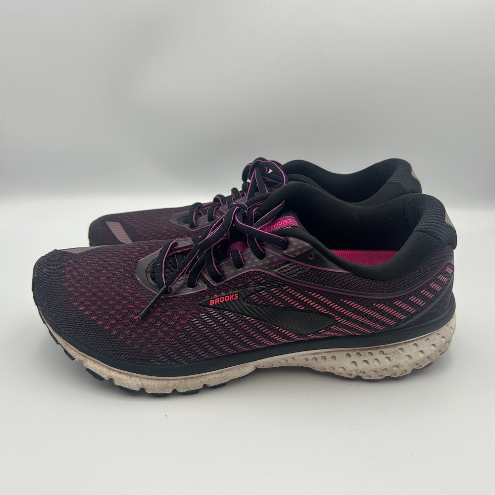 Brooks Ghost 12 Running Shoes Sneakers Purple Womens 9 Trail Hybrid Pavement